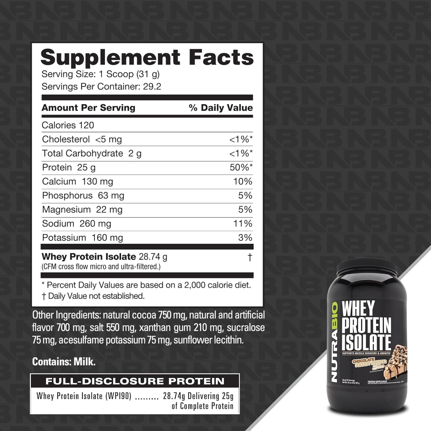 Whey Protein Isolate Supplement