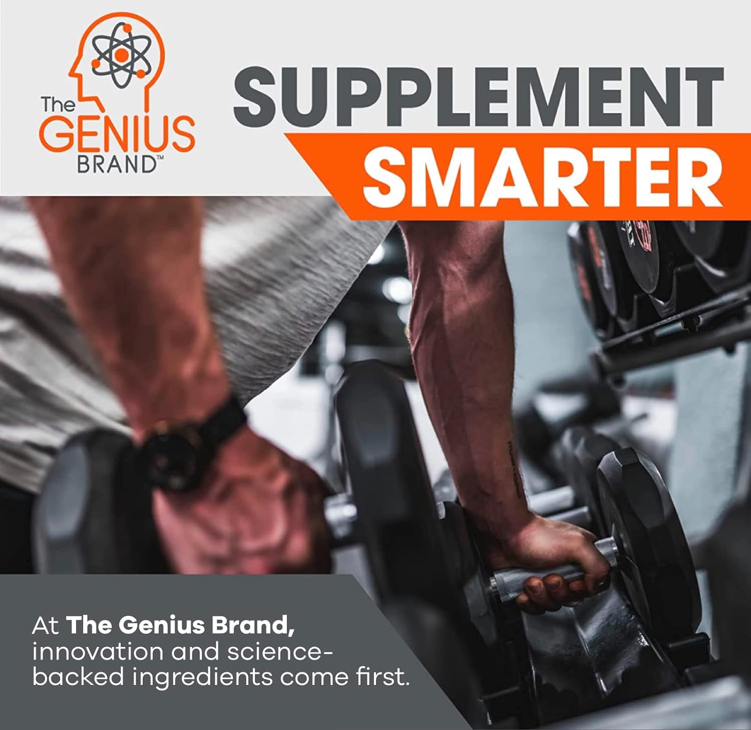Genius Pre Workout Powder, Sour Apple - All-Natural Nootropic Pre-Workout & Caffeine-Free Nitric Oxide Booster Supplement with Beta Alanine & Alpha GPC - No Artificial Flavors, Sweeteners, or Dyes