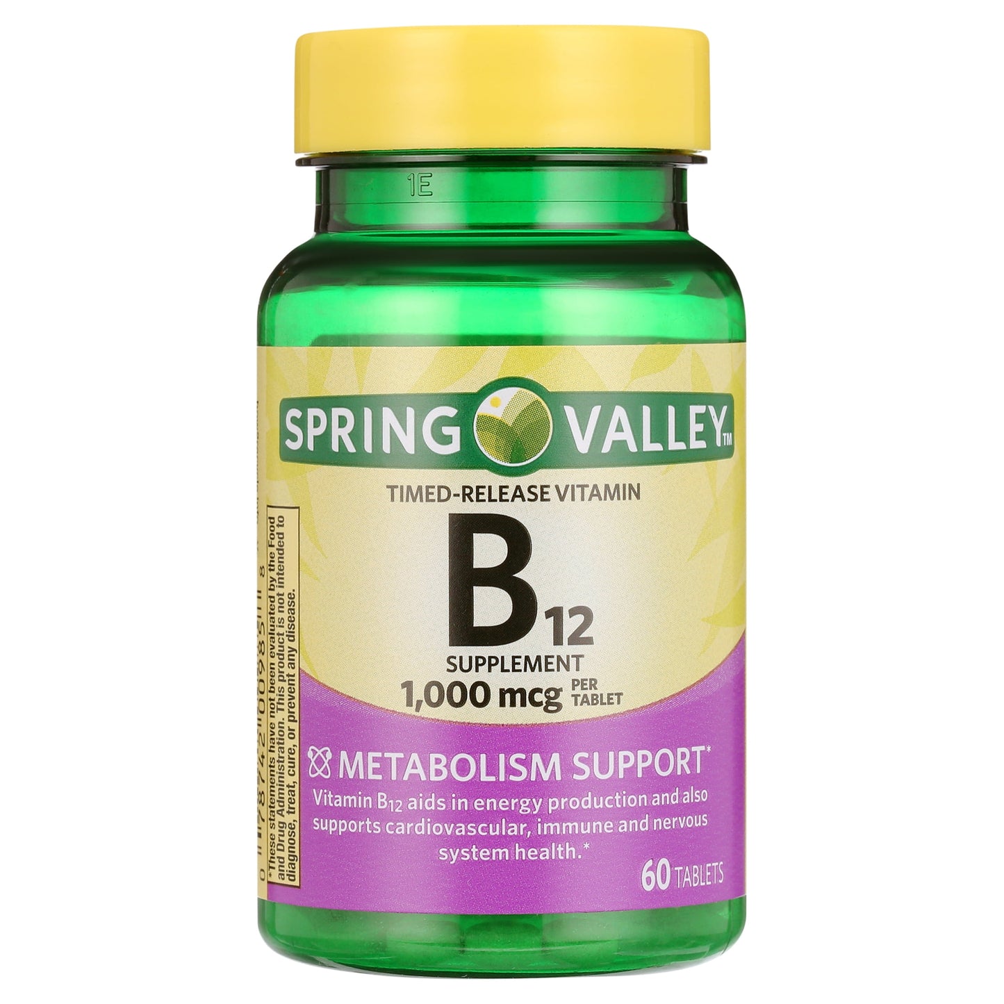 Timed-Release Vitamin B12 Tablets, 1,000 Mcg, 60 Count