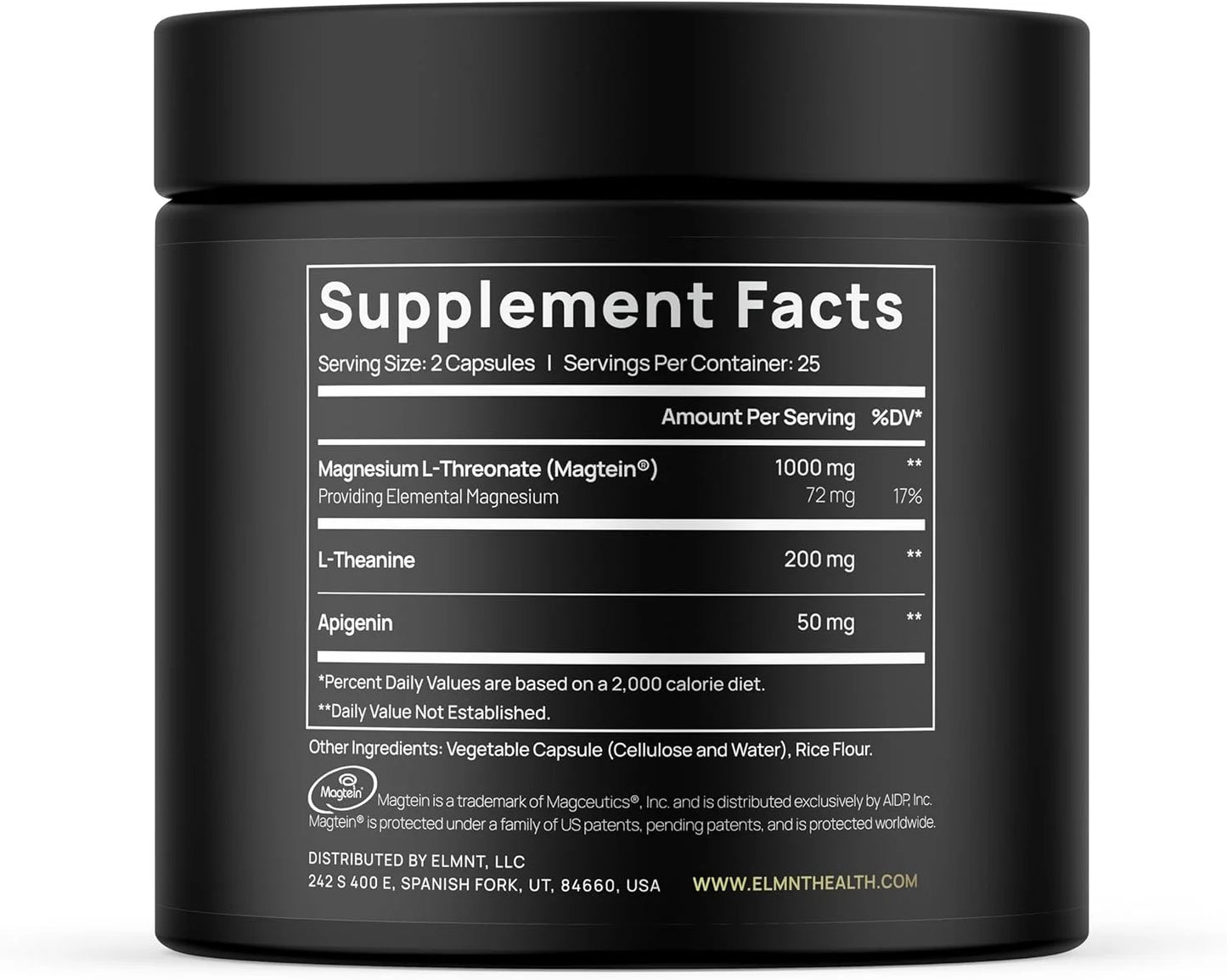 Triple Sleep Magnesium L Threonate Supplement W. L-Theanine & Magtein Magnesium Threonate, USA