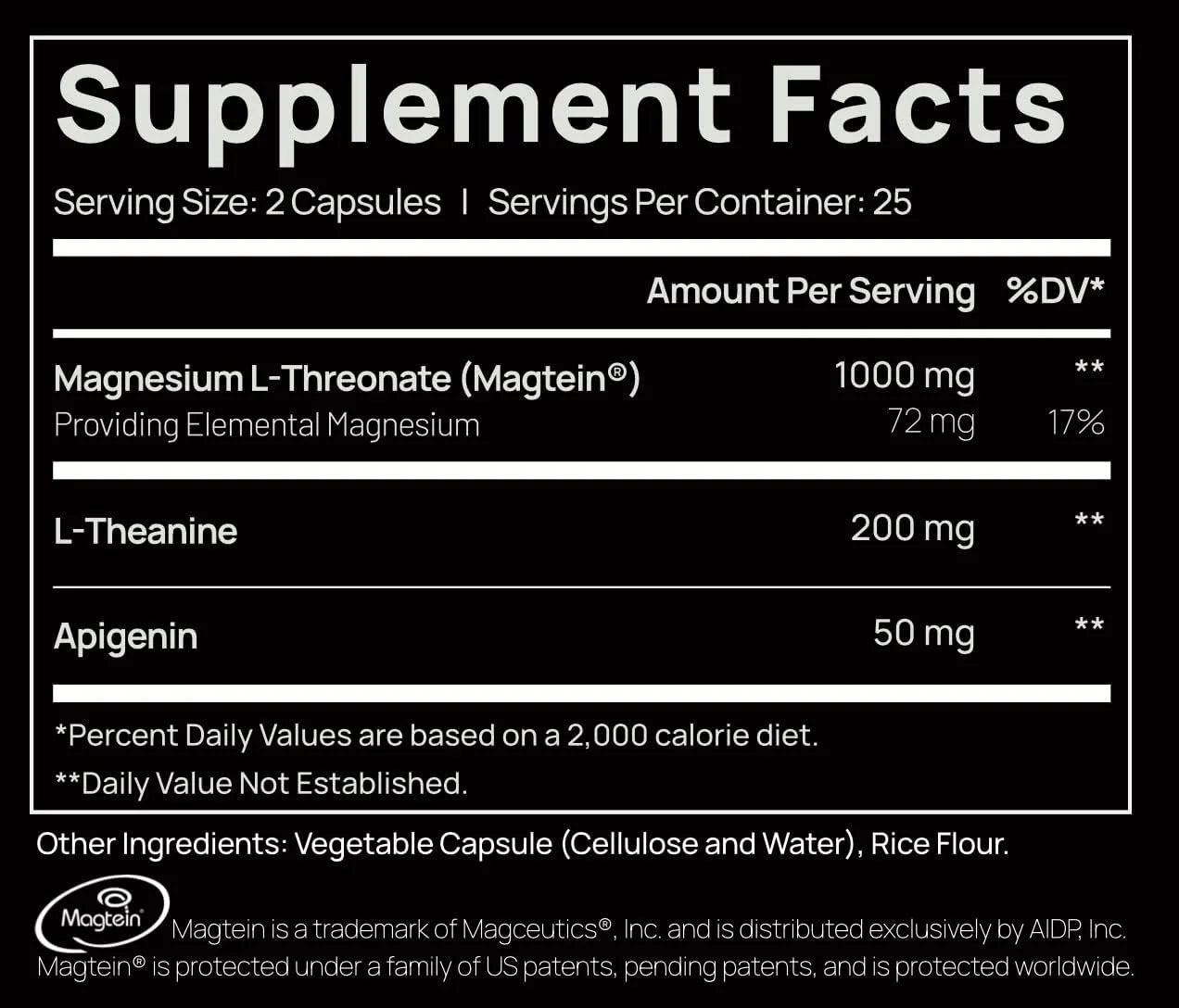 Triple Sleep Magnesium L Threonate Supplement W. L-Theanine & Magtein Magnesium Threonate, USA