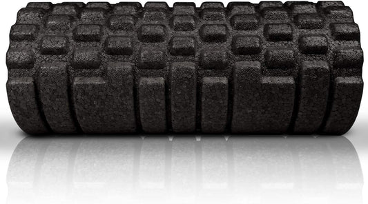 - High Density Foam Roller Massager for Deep Tissue Massage of the Back and Leg Muscles - Self Myofascial Release of Painful Trigger Point Muscle Adhesions